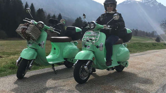 Les Bauges - Vespa électrique et Gastronomie