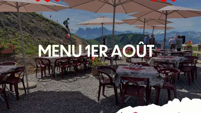 Menu du 1er août au Panoramique