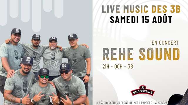 Rehe Sound en concert aux 3 Brasseurs Tahiti