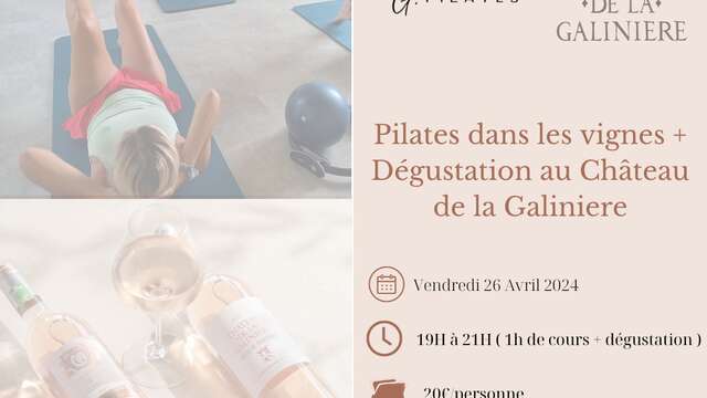 Pilates dans les vignes et dégustation de vins