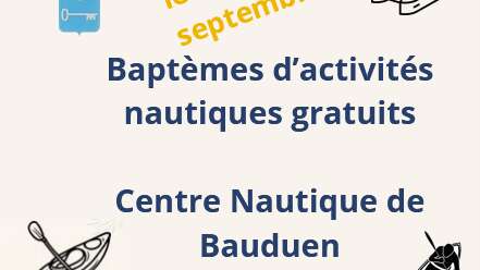 Fête du lac de Sainte Croix - Baptêmes au Centre Nautique de Bauduen
