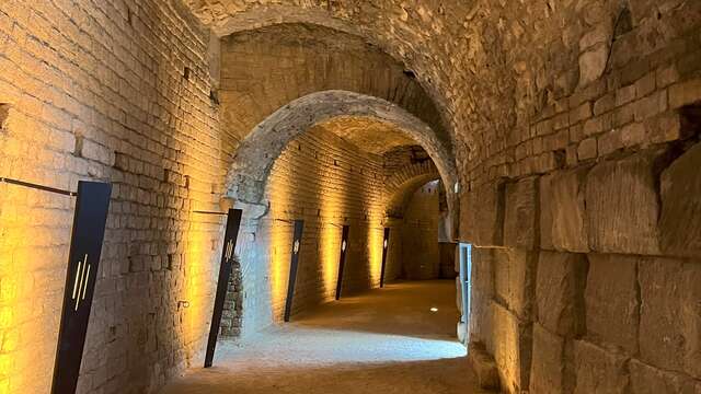 Visite flash des souterrains de l'Amphithéâtre
