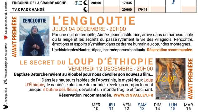 Programme du cinéma