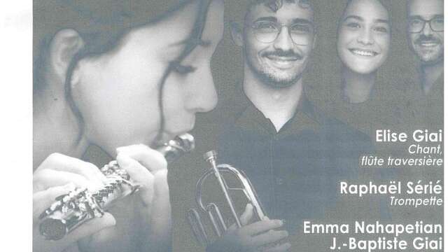 Concert flûte traversière, trompette et piano