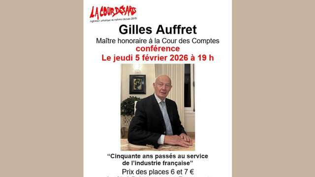 Conférence : Cinquante ans passés au service de l’industrie française