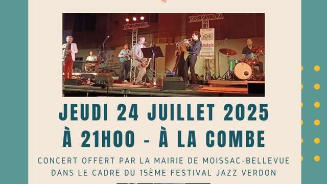 Concert Mélodie Jazz Quintet Festival Jazz Verdon