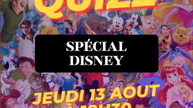Quiz "Disney" au Hangar Games