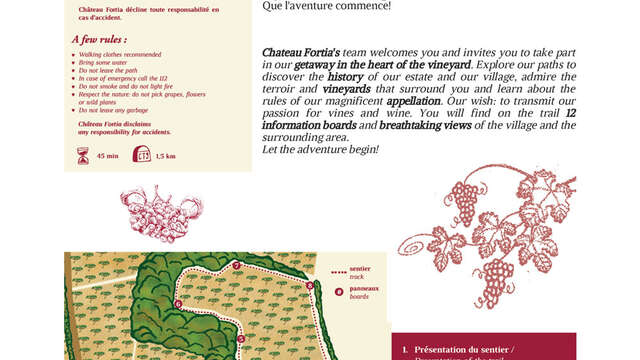 Discover the vineyard of  Château Fortia