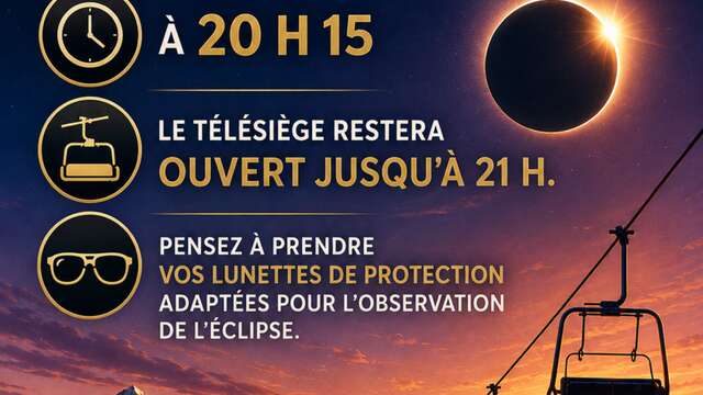 Eclipse solaire depuis les sommets