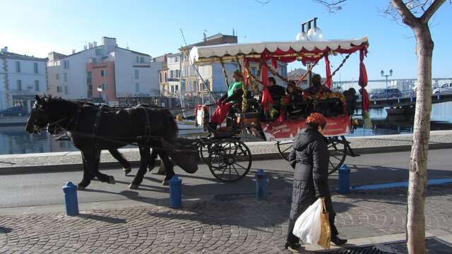 Promenade en calèche dans le centre-ville