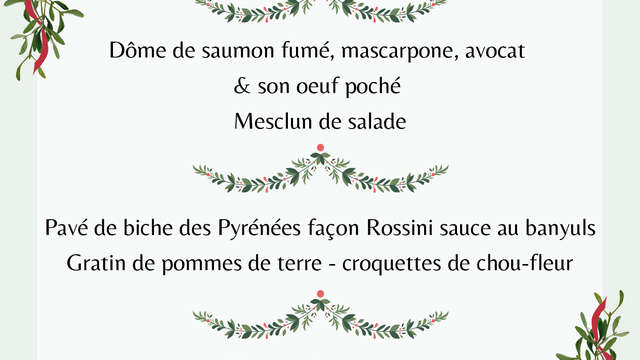 Réveillon du nouvel an au Restaurant Le Laurenti