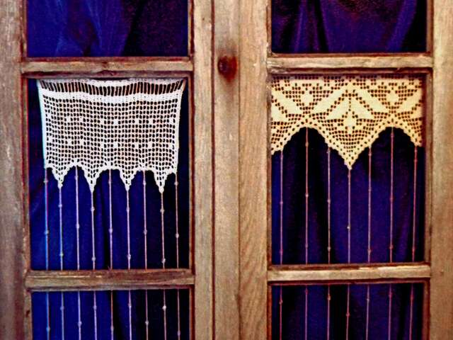 Stage rideaux de dentelle crochet