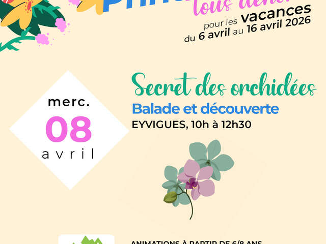 Les Printanières 2026 - Le secret des orchidées