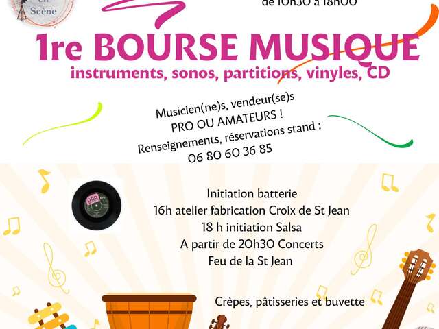 Fête de la musique et feu de la Saint Jean - Borrèze