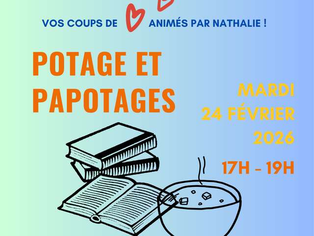 Club de lecture Potage et Papotages - Médiathèque Carsac-Aillac
