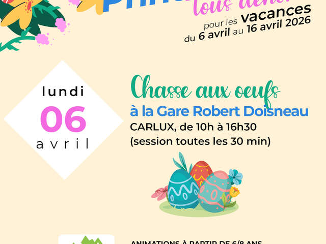 Les Printanières 2026 - Chasse aux oeufs à la Gare Robert Doisneau
