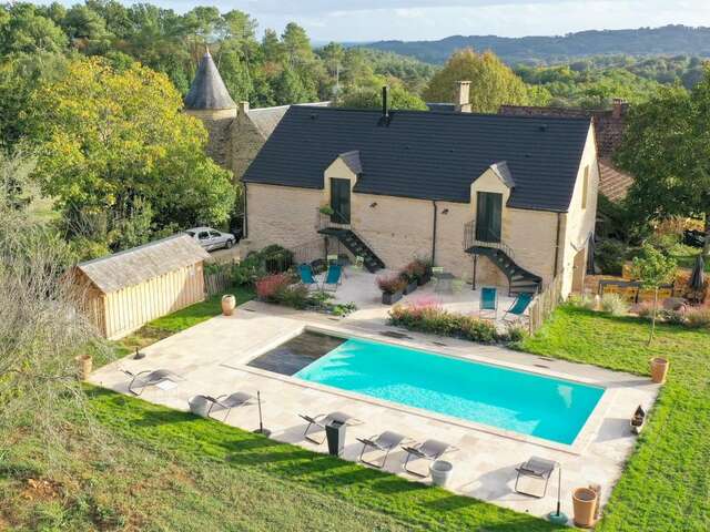 Les Charmes de Vaurizeaud piscine chauffée Sarlat