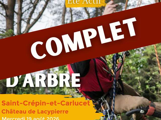 ÉTÉ ACTIF : Grimpe d'arbre à Saint-Crepin-Carlucet [COMPLET]