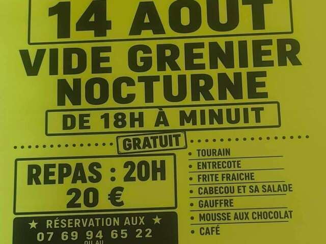 Vide grenier nocturne à Limejouls