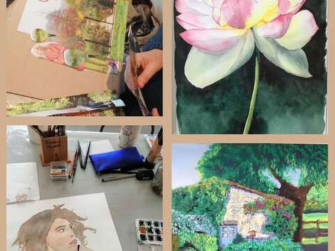 Stage peinture, pastels, aquarelle, huile