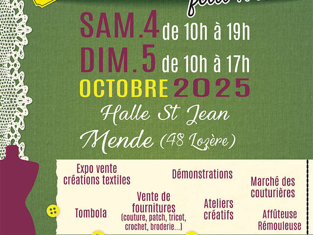 RENCONTRES DE LA COUTURE ET DU FAIT MAIN 2025