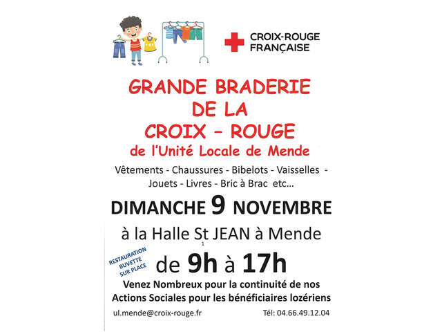 GRANDE BRADERIE DE LA CROIX-ROUGE