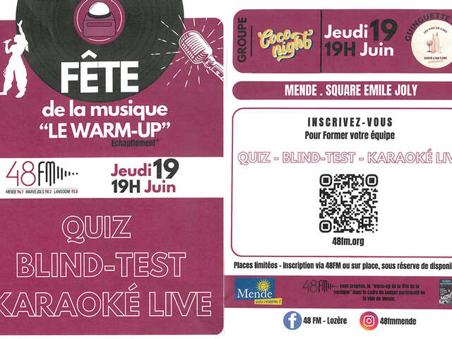 LE WARM-UP DE LA FÊTE DE LA MUSIQUE