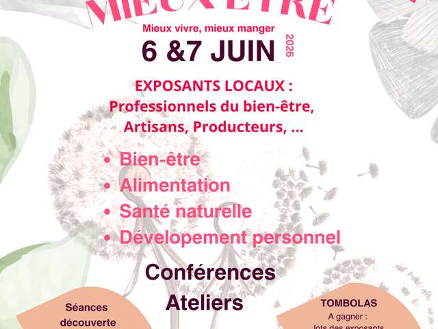 1er Salon du Mieux Etre, Mieux Manger et Mieux Vivre sur notre territoire