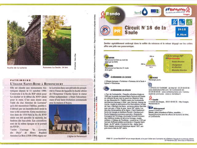 Circuit pédestre 18 de la saule - 9,9 km