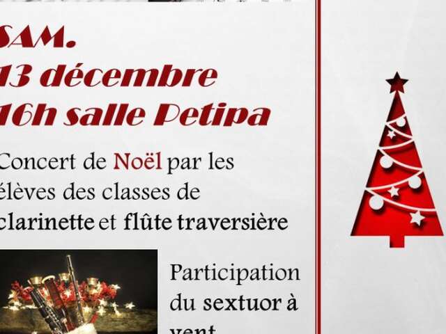 Audition de Noël des classes de clarinette et flûte traversière