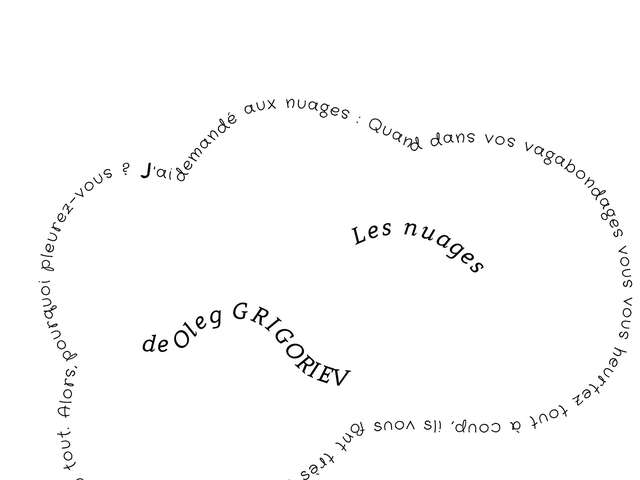 Autoportrait en calligramme