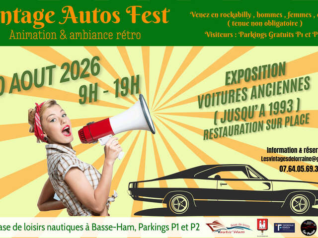 Rassemblement de voitures vintage