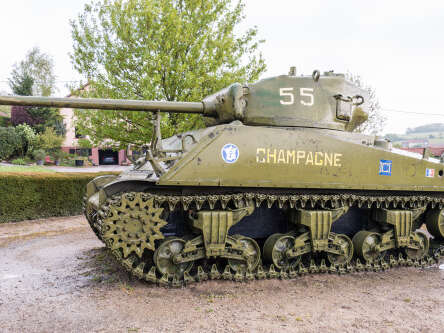 Le char champagne de la 2ème db