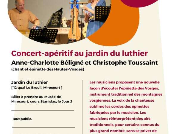 Concert apéritif au Jardin du luthier - Échos des Hautes-Vosges