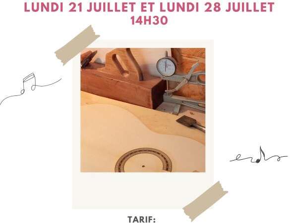 Visite d'un atelier de luthier Juan Grupalli