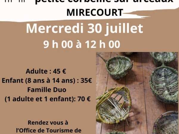Vannerie - tressage petite corbeille sur arceaux avec Florian Gascht