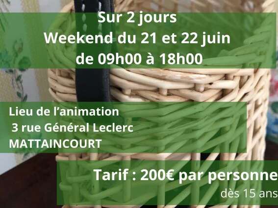Atelier Vannerie - Sac à main en osier et cuir