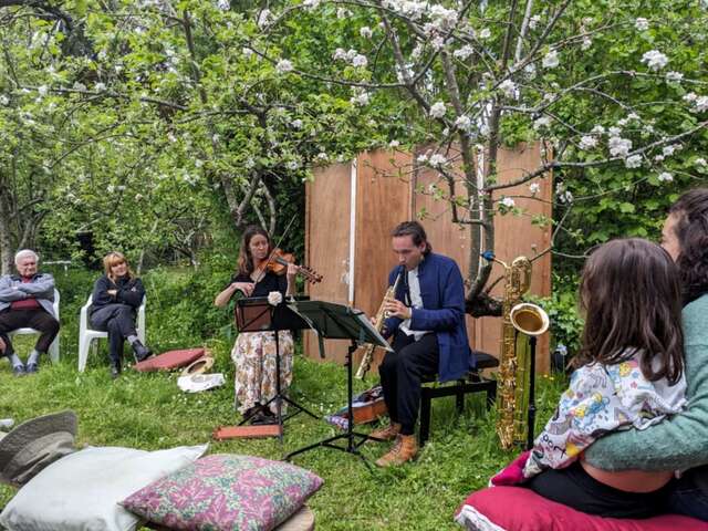 Concert apéritif au Jardin du luthier - Concert esquissé du Duo de l’Orme