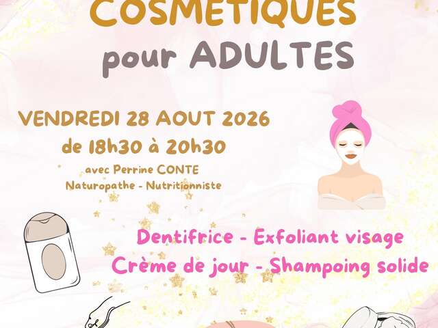 Atelier adulte création de cosmétique