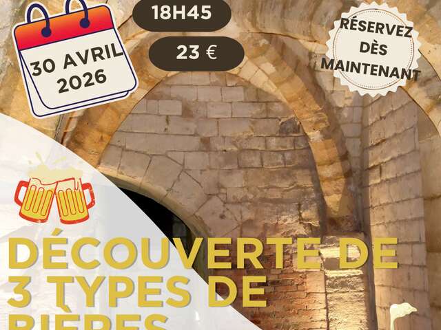 Soirée Dégustation Bières aux Caves Médiévales