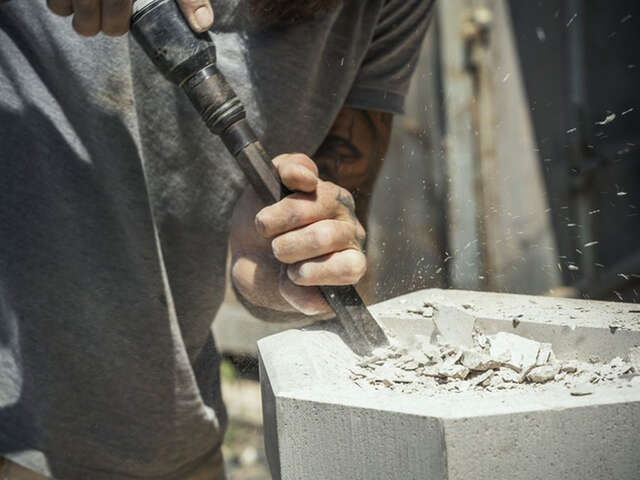 Atelier taille de pierre à l'ancienne