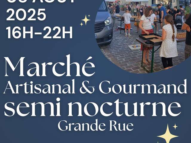 Marché artisanal et gourmand semi-nocturne