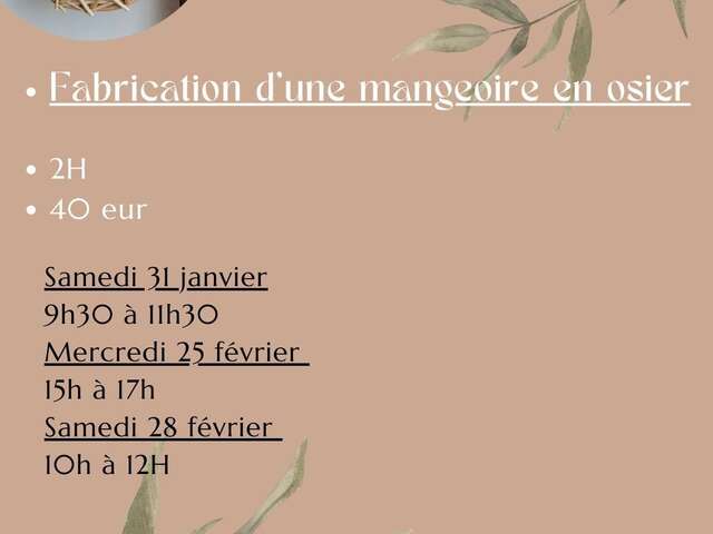 Initiation à la vannerie