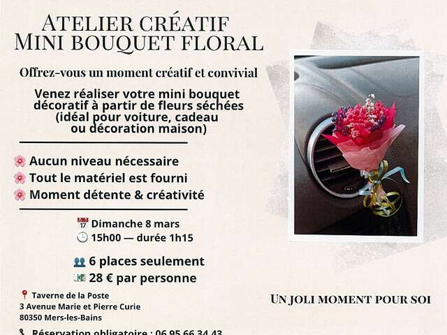 Atelier créatif mini bouquet floral