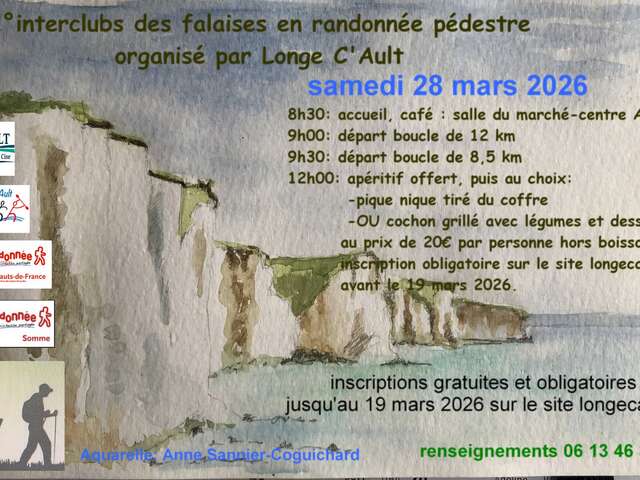 2ème interclubs des falaises en randonnée pédestre