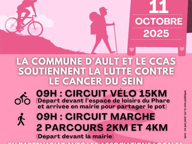 Octobre rose - Circuit vélo, pédestre