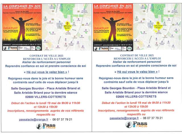 CONFIANCE EN SOI et CONSCIENCE DE SOI - CONTRAT DE VILLE 2025 - VILLERS COTTERETS