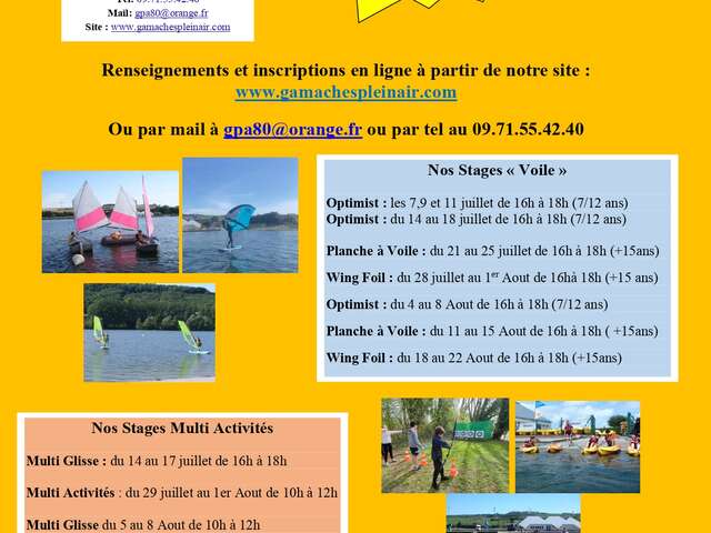 Stage Dériveur Optimist (7/12 ans)