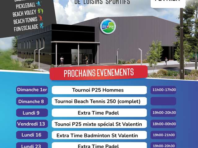 Extra Time Badminton spécial Saint Valentin