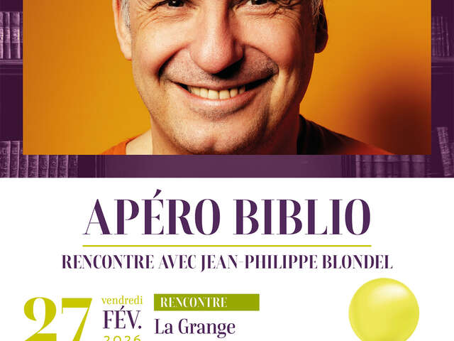 Apéro Biblio avec Jean-Philippe Blondel